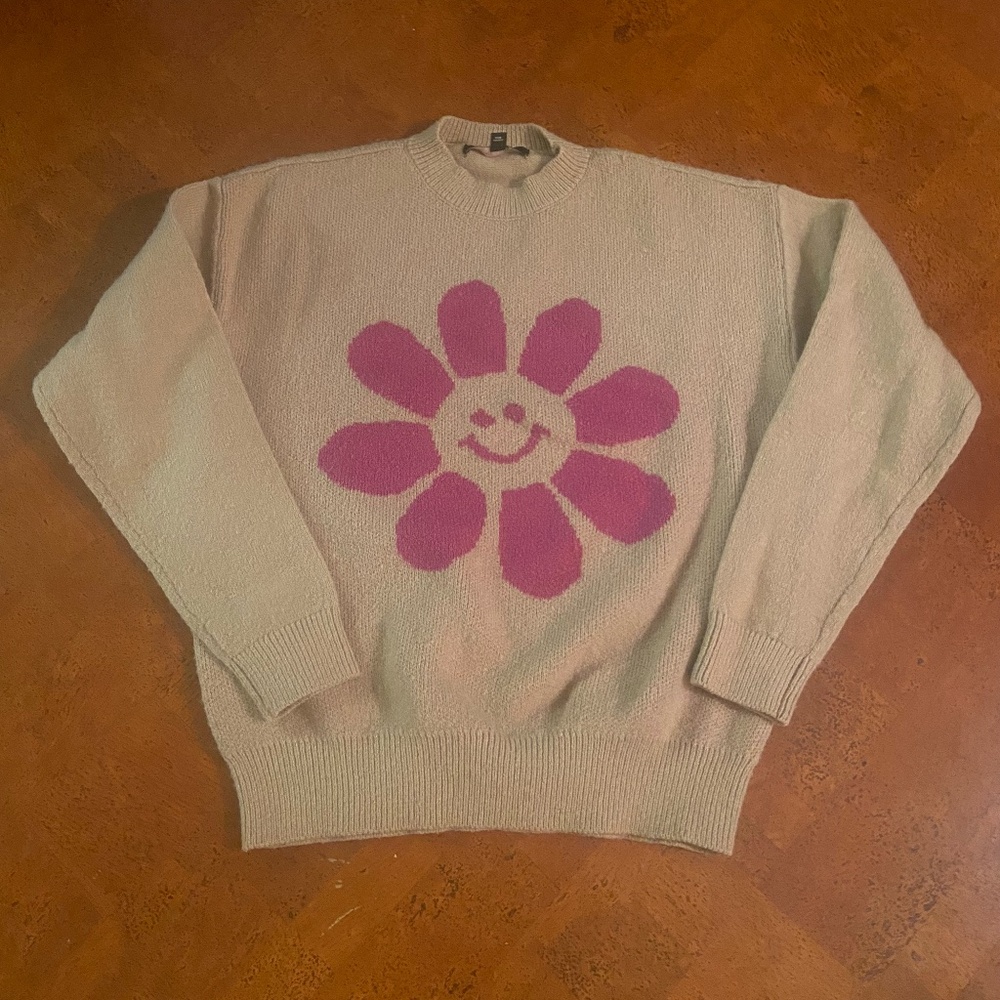 Witty Fox Young Contemporary Flower Sweater Size XS